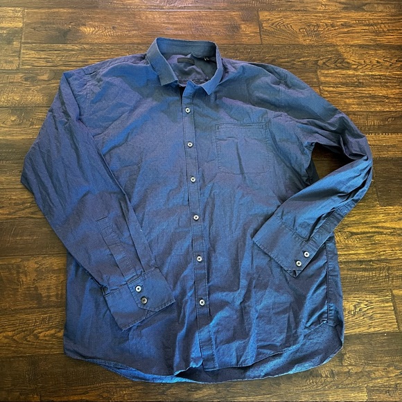 Zachary Prell Button-down Long Sleeve Blue Checked Shirt - Picture 2 of 7